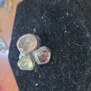 Silpada smoky quartz colored ring size 9